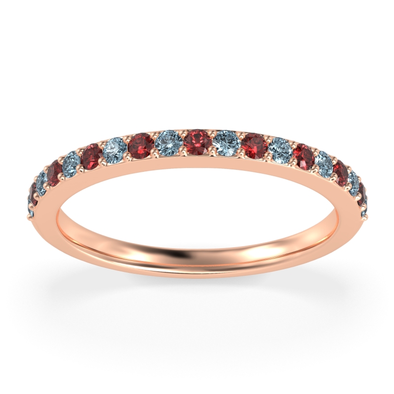 Three-Quarter Prong Set Vakti Band