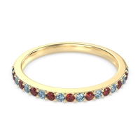 Three-Quarter Prong Set Vakti Band