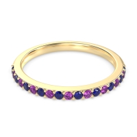 Three-Quarter Prong Set Vakti Band