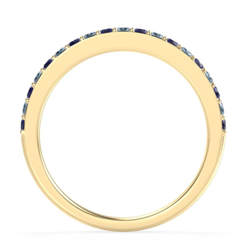 Three-Quarter Prong Set Vakti Band