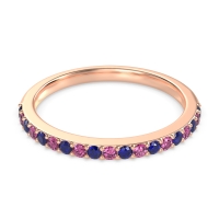 Three-Quarter Prong Set Vakti Band