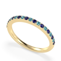 Three-Quarter Prong Set Vakti Band