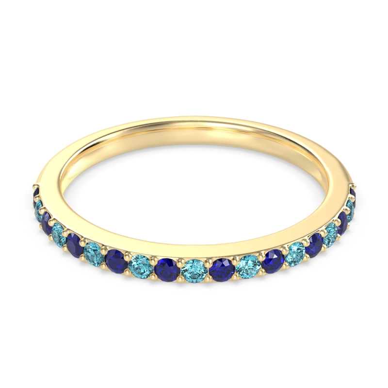 Three-Quarter Prong Set Vakti Band