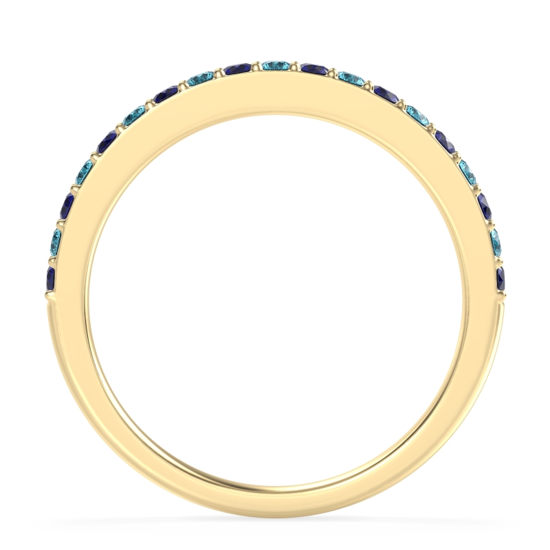 Three-Quarter Prong Set Vakti Band