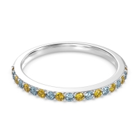 Three-Quarter Prong Set Vakti Band