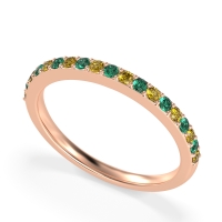 Three-Quarter Prong Set Vakti Band