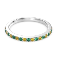 Three-Quarter Prong Set Vakti Band