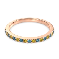 Three-Quarter Prong Set Vakti Band