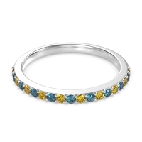 Three-Quarter Prong Set Vakti Band