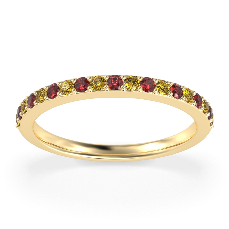 Three-Quarter Prong Set Vakti Band