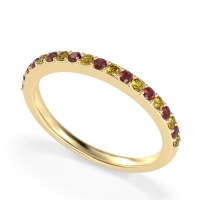 Three-Quarter Prong Set Vakti Band