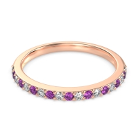 Three-Quarter Prong Set Vakti Band