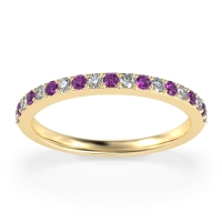 Three-Quarter Prong Set Vakti Band