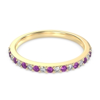 Three-Quarter Prong Set Vakti Band