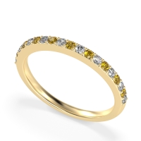 Three-Quarter Prong Set Vakti Band