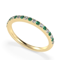 Three-Quarter Prong Set Vakti Band