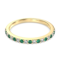 Three-Quarter Prong Set Vakti Band