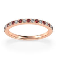 Three-Quarter Prong Set Vakti Band