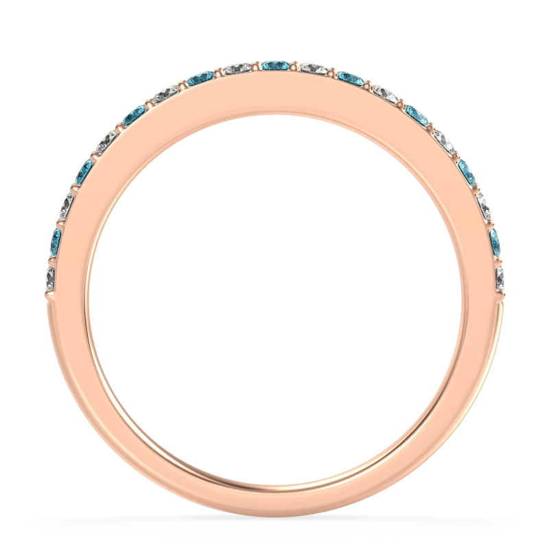 Three-Quarter Prong Set Vakti Band