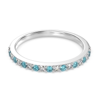 Three-Quarter Prong Set Vakti Band