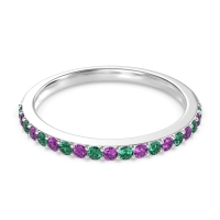Three-Quarter Prong Set Vakti Band