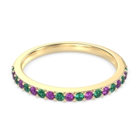 Three-Quarter Prong Set Vakti Band