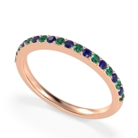 Three-Quarter Prong Set Vakti Band