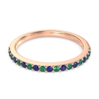 Three-Quarter Prong Set Vakti Band