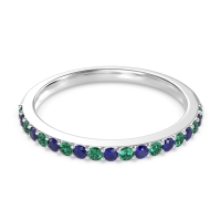 Three-Quarter Prong Set Vakti Band