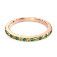 Three-Quarter Prong Set Vakti Band