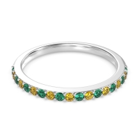 Three-Quarter Prong Set Vakti Band