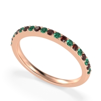 Three-Quarter Prong Set Vakti Band