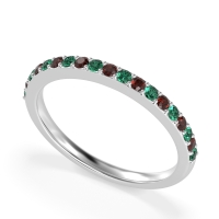 Three-Quarter Prong Set Vakti Band