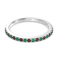 Three-Quarter Prong Set Vakti Band