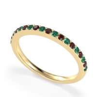 Three-Quarter Prong Set Vakti Band