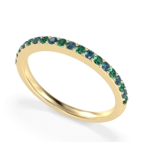 Three-Quarter Prong Set Vakti Band