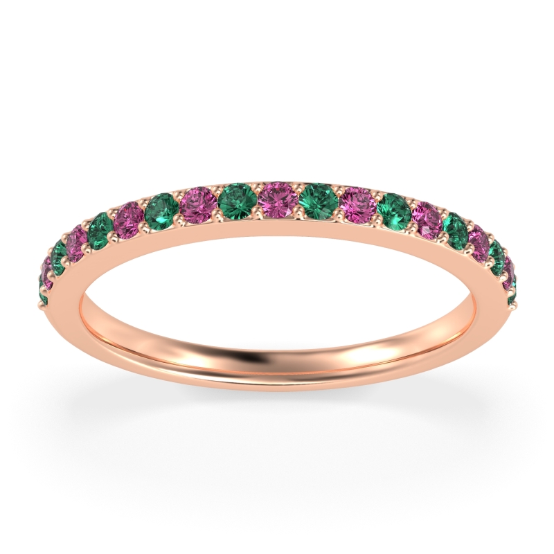 Three-Quarter Prong Set Vakti Band