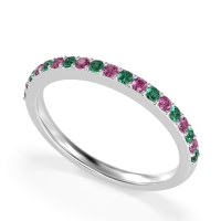 Three-Quarter Prong Set Vakti Band