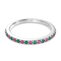 Three-Quarter Prong Set Vakti Band