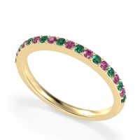 Three-Quarter Prong Set Vakti Band