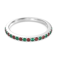 Three-Quarter Prong Set Vakti Band