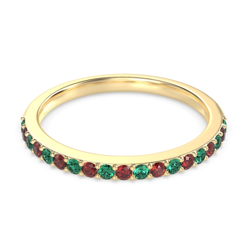 Three-Quarter Prong Set Vakti Band