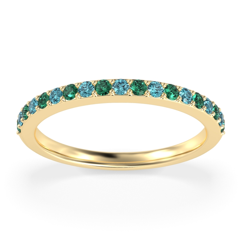 Three-Quarter Prong Set Vakti Band