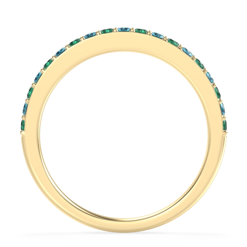 Three-Quarter Prong Set Vakti Band