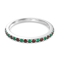 Three-Quarter Prong Set Vakti Band