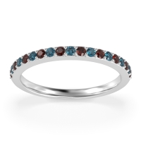 Three-Quarter Prong Set Vakti Band