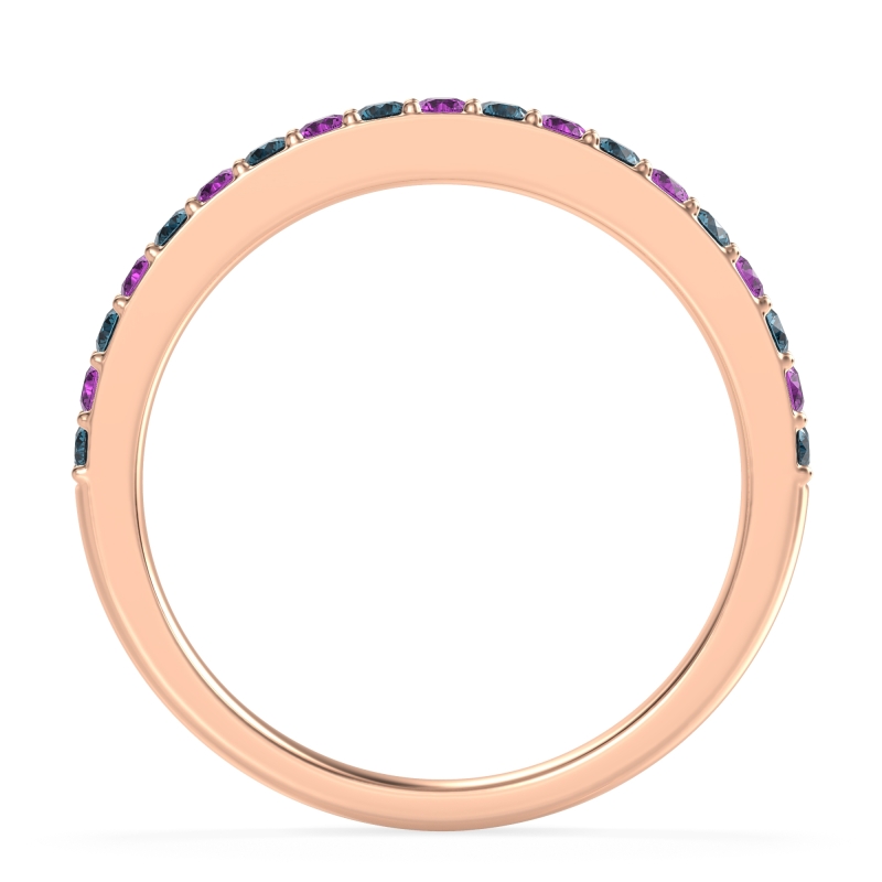 Three-Quarter Prong Set Vakti Band
