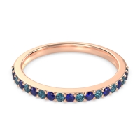 Three-Quarter Prong Set Vakti Band