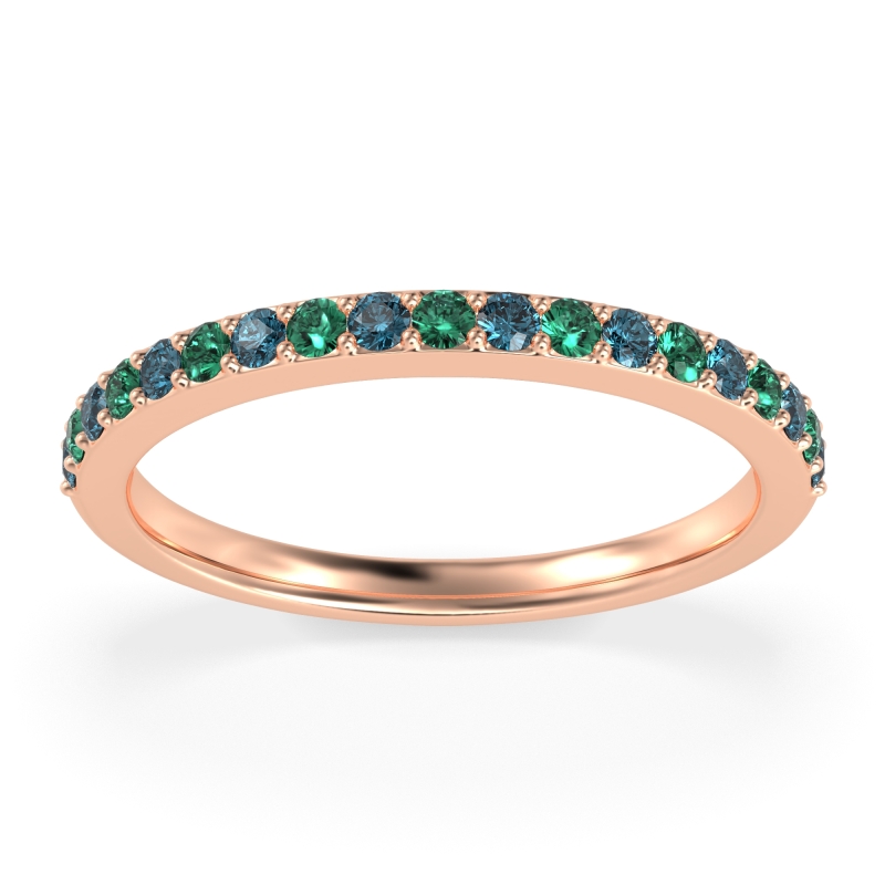 Three-Quarter Prong Set Vakti Band