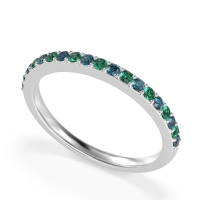 Three-Quarter Prong Set Vakti Band